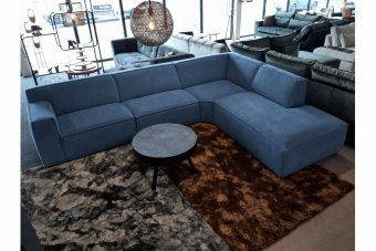 Hoekbank Leeuwarden in blauw – kleurimpressie