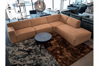 Hoekbank Leeuwarden in cognac – kleurimpressie