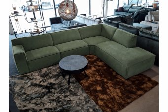 Hoekbank Leeuwarden in groen – kleurimpressie