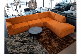 Hoekbank Leeuwarden in oranje – kleurimpressie