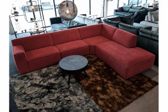 Hoekbank Leeuwarden in rood – kleurimpressie