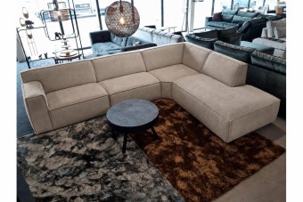 Hoekbank Leeuwarden in taupe – kleurimpressie