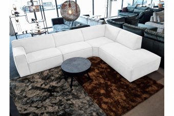 Hoekbank Leeuwarden in wit – kleurimpressie