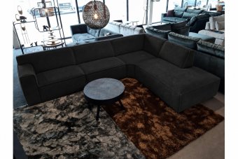Hoekbank Leeuwarden in zwart – kleurimpressie