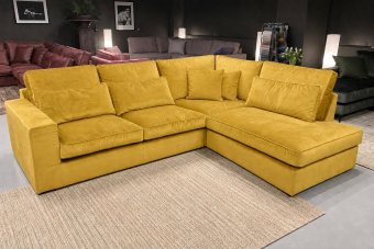 Hoekbank Leusden in geel – kleurimpressie