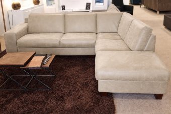 Hoekbank Maassluis in beige – kleurimpressie