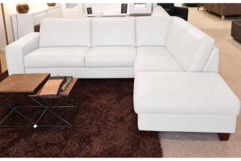 Hoekbank Maassluis in wit – kleurimpressie