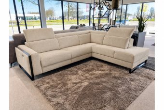 Hoekbank Meppel in beige – kleurimpressie