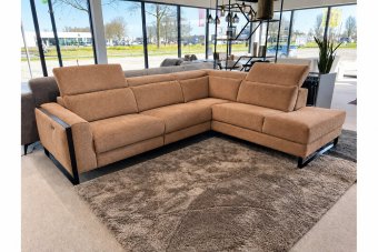Hoekbank Meppel in cognac – kleurimpressie