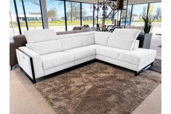 Hoekbank Meppel in wit – kleurimpressie