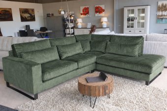 Hoekbank Naarden in groen – kleurimpressie