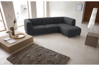 Hoekbank Niehove in antraciet – kleurimpressie
