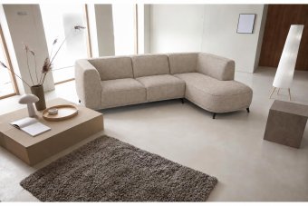 Hoekbank Niehove in taupe – kleurimpressie