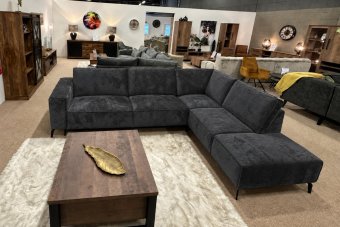 Hoekbank Nieuwegein  in antraciet – kleurimpressie