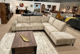 Hoekbank Nieuwegein  in beige – kleurimpressie