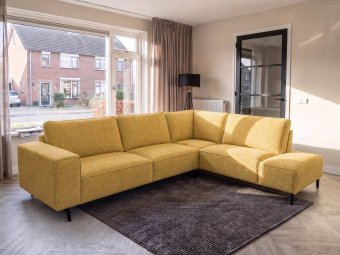 Hoekbank Nieuwegein  in geel – kleurimpressie