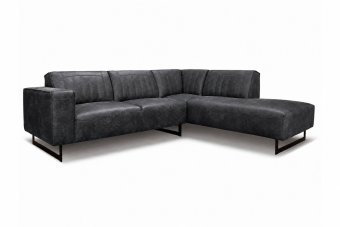 Hoekbank Scherpenisse in antraciet – kleurimpressie