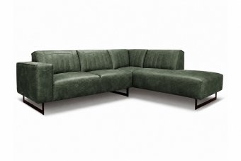 Hoekbank Scherpenisse in groen – kleurimpressie