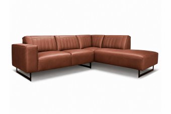 Hoekbank Scherpenisse in kunstleer – materiaalimpressie