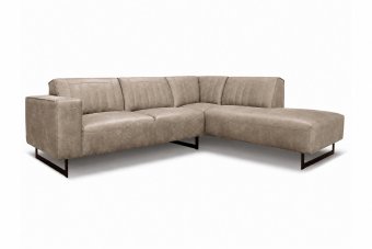 Hoekbank Scherpenisse in taupe – kleurimpressie