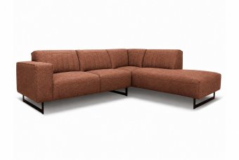 Hoekbank Scherpenisse in teddystof – materiaalimpressie