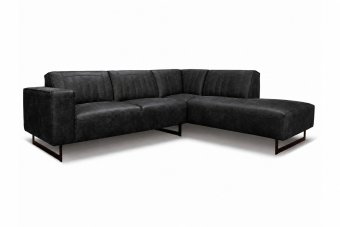 Hoekbank Scherpenisse in zwart – kleurimpressie