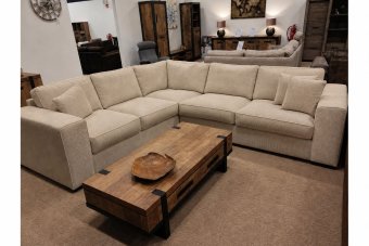 Hoekbankstel Berlicum in beige – kleurimpressie