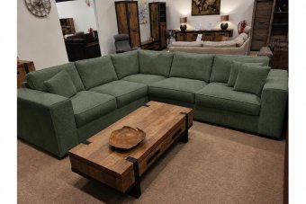 Hoekbankstel Berlicum in groen – kleurimpressie