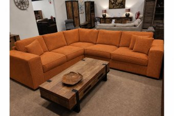 Hoekbankstel Berlicum in oranje – kleurimpressie