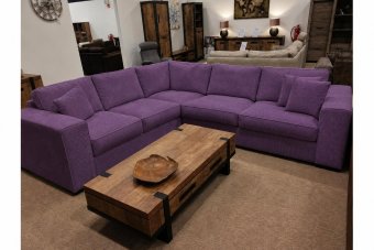 Hoekbankstel Berlicum in paars – kleurimpressie