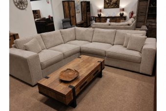 Hoekbankstel Berlicum in taupe – kleurimpressie