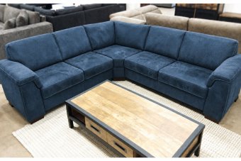 Hoekbankstel Elsen in blauw – kleurimpressie