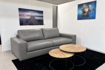 Hoorn 2 Zits in leer – materiaalimpressie