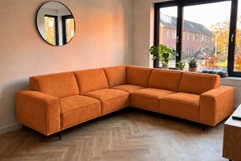 Huizen 2 Zits + Hoek + 2 Zits in oranje – kleurimpressie