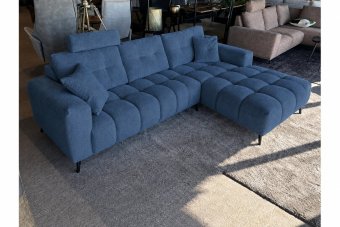 Hulst 2 Zits + Longchair in blauw – kleurimpressie