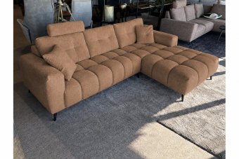 Hulst 2 Zits + Longchair in bruin – kleurimpressie