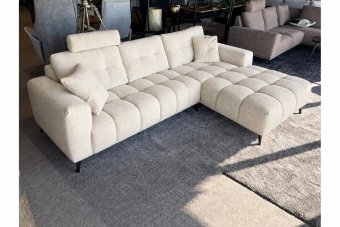 Hulst 2 Zits + Longchair in creme – kleurimpressie