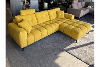 Hulst 2 Zits + Longchair in geel – kleurimpressie