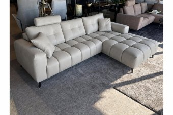 Hulst 2 Zits + Longchair in leer – materiaalimpressie