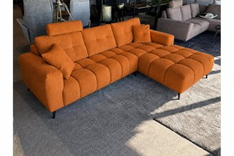 Hulst 2 Zits + Longchair in oranje – kleurimpressie