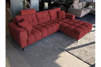 Hulst 2 Zits + Longchair in rood – kleurimpressie