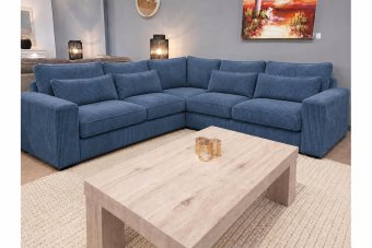 Ijsselstein 2 + Hoek + 2 Zits in blauw – kleurimpressie