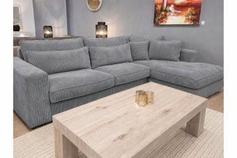 Ijsselstein 2 Zits + Longchair in grijs – kleurimpressie