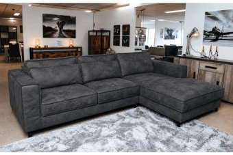 Ilpendam Longchair in antraciet – kleurimpressie