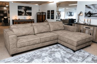 Ilpendam Longchair in taupe – kleurimpressie