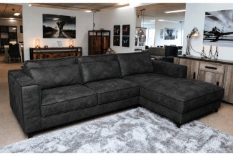 Ilpendam Longchair in zwart – kleurimpressie