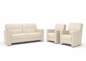 Purmerend Fauteuil - Rug: Laag in creme – kleurimpressie