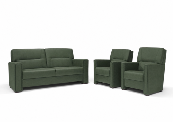 Purmerend Fauteuil - Rug: Laag in groen – kleurimpressie