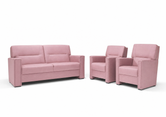 Purmerend Fauteuil - Rug: Laag in roze – kleurimpressie