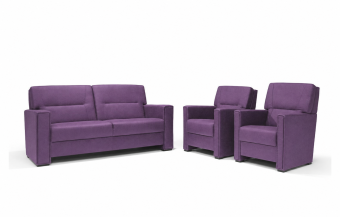 Purmerend Fauteuil - Rug: Hoog in paars – kleurimpressie